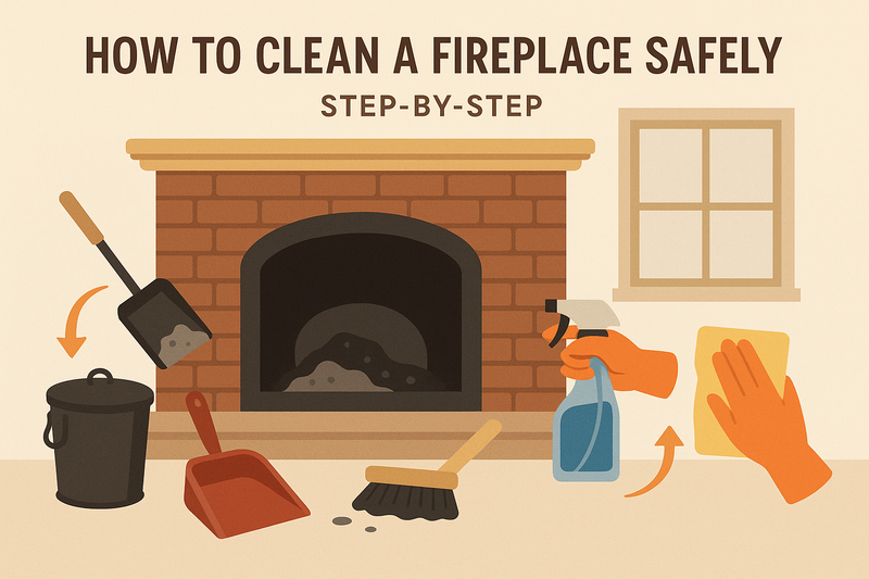 How to Clean a Fireplace Safely (Step-by-Step Guide