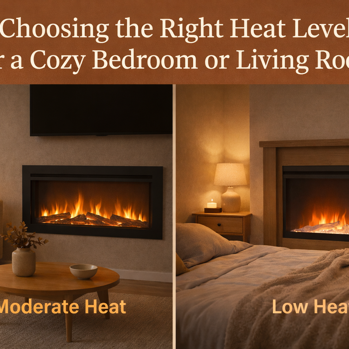 Choosing-the-Right-Heat-Level-of-Electric-Fireplace-for-a-Cozy-Bedroom-or-Living-Room Pure Flame Co