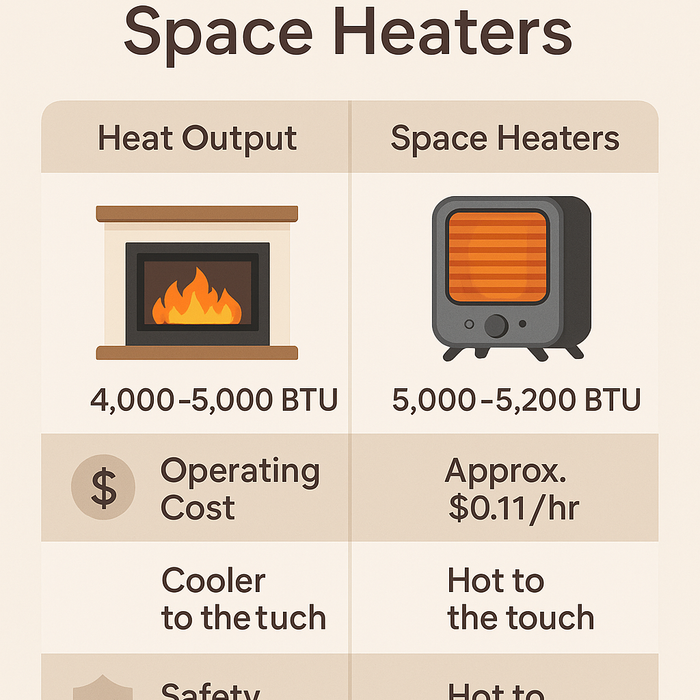 Electric Fireplaces vs Space Heaters: Heat, Cost & Safety Compared