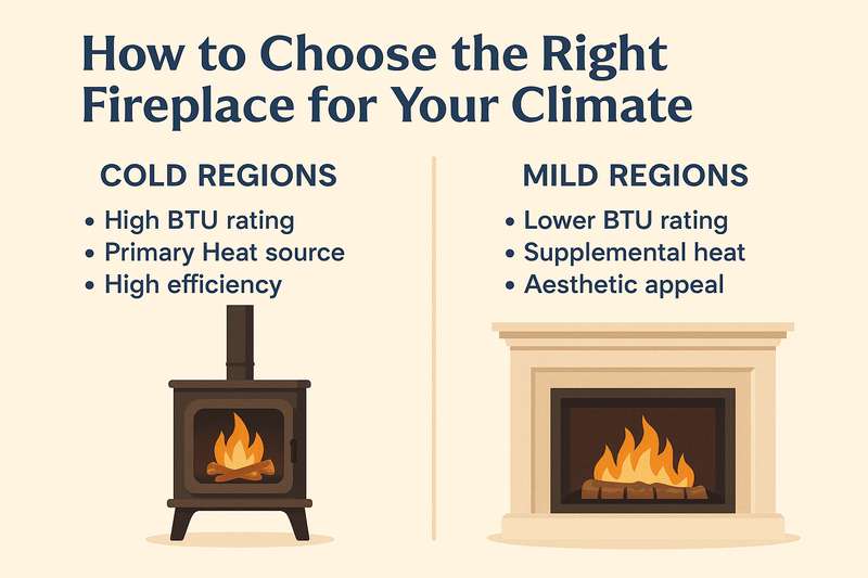 How to Choose the Right Fireplace for Your Climate (Cold vs Mild Regions)