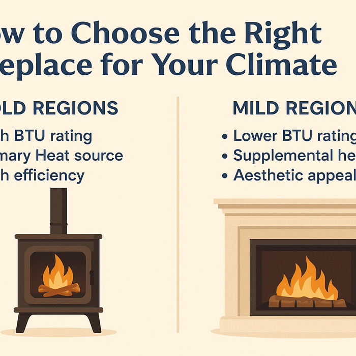 How to Choose the Right Fireplace for Your Climate (Cold vs Mild Regions)