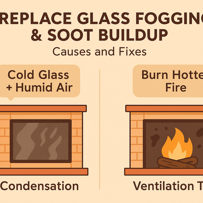 Fireplace Glass Fogging & Soot Buildup – Causes and Fixes