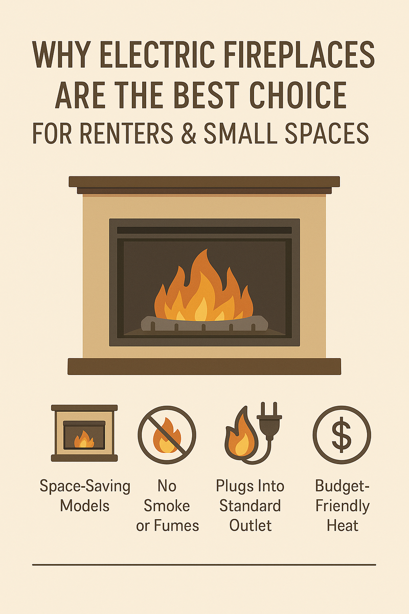 Why Electric Fireplaces Are the Best Choice for Renters & Small Spaces