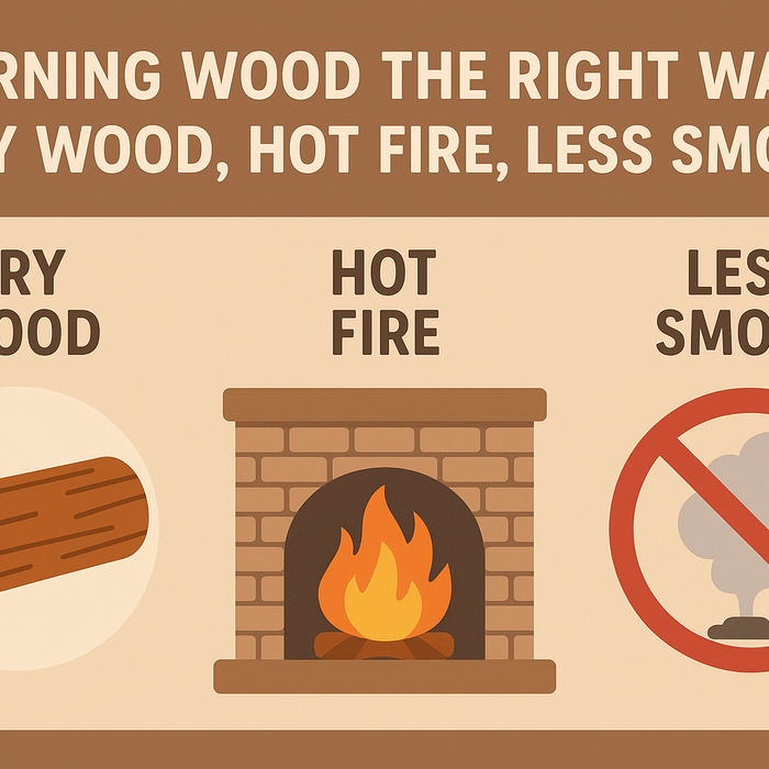 Burning Wood the Right Way: Dry Wood, Hot Fire, Less Smoke