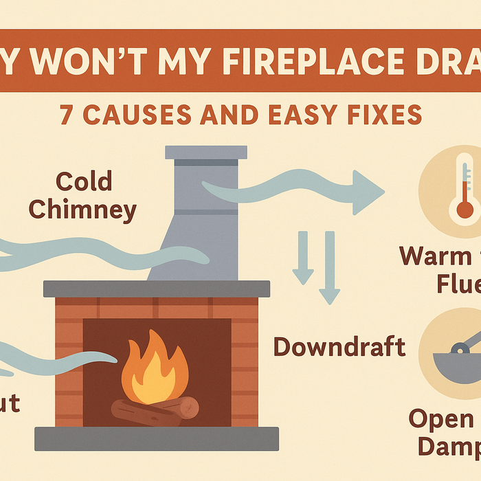 Why Won’t My Fireplace Draw? 7 Causes & Easy Fixes