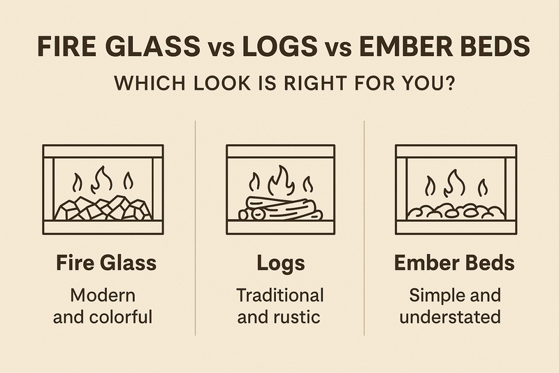 Fire Glass vs Logs vs Ember Beds: Which Look Is Right for You?