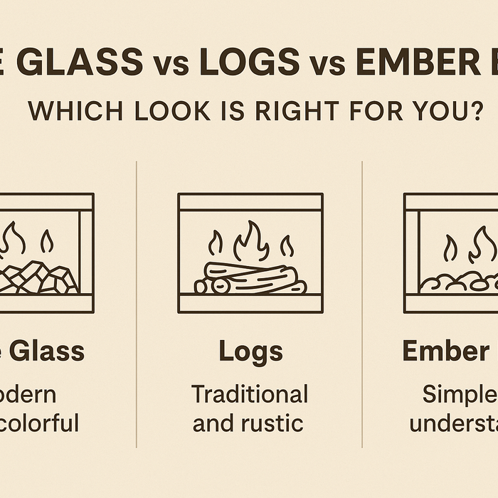 Fire Glass vs Logs vs Ember Beds: Which Look Is Right for You?