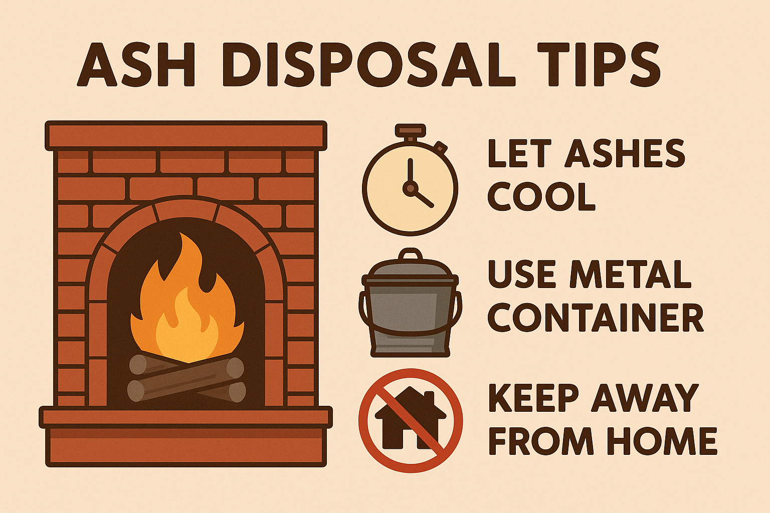 Fireplace Ash Disposal – Safe Handling and Why Regular Vacuums Are Risky