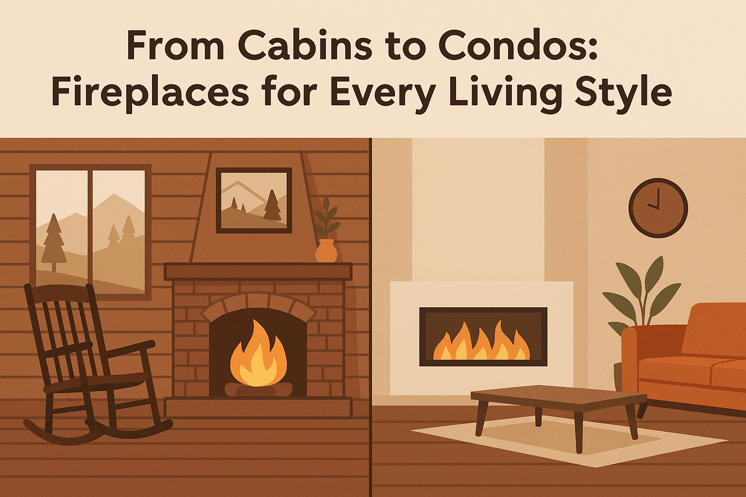 From Cabins to Condos: Fireplaces for Every Living Style