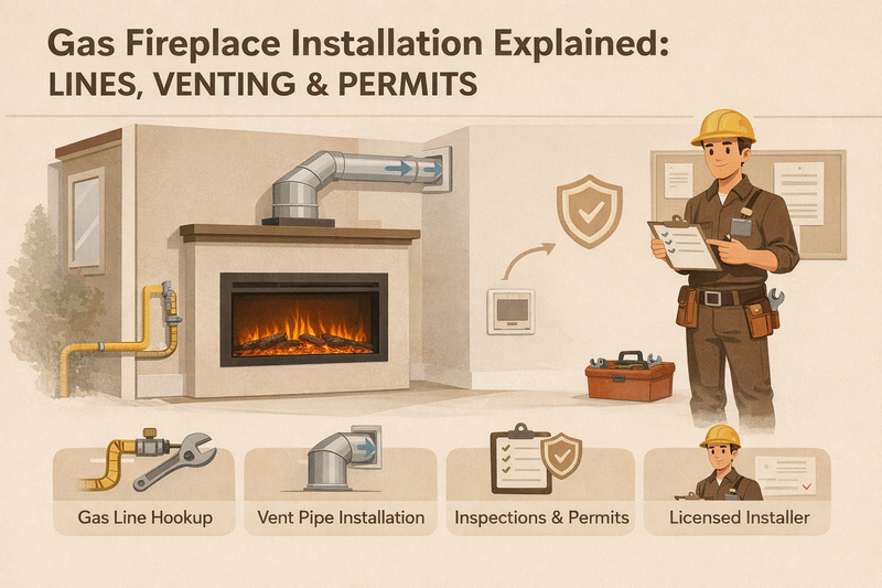 Gas-Fireplace-Installation-Explained-Lines-Venting-Permits Pure Flame Co