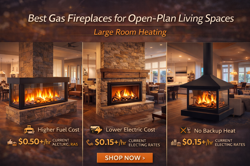 Best Gas Fireplaces for Open-Plan Living Spaces Pure Flame Co