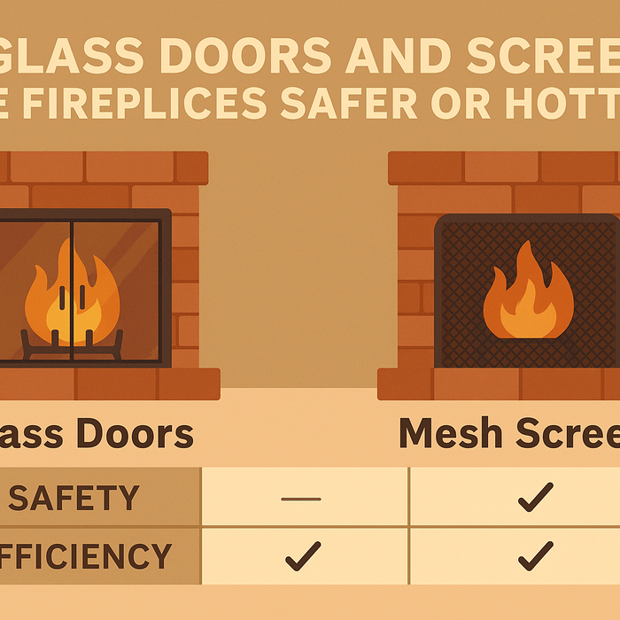 Do Fireplace Glass Doors Make Fireplaces Safer or Hotter?