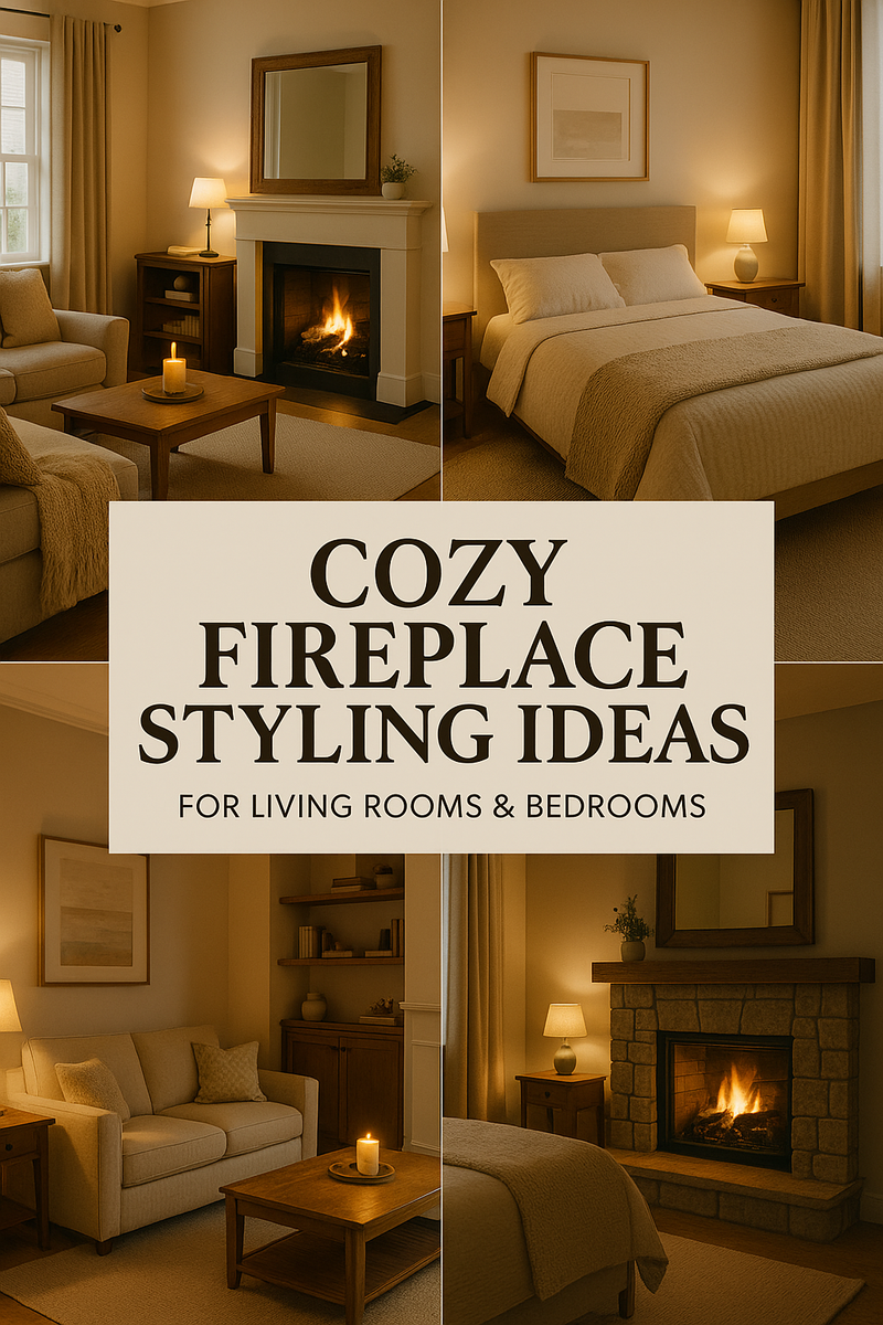 Cozy Indoor Fireplace Styling Ideas for Living Rooms & Bedrooms
