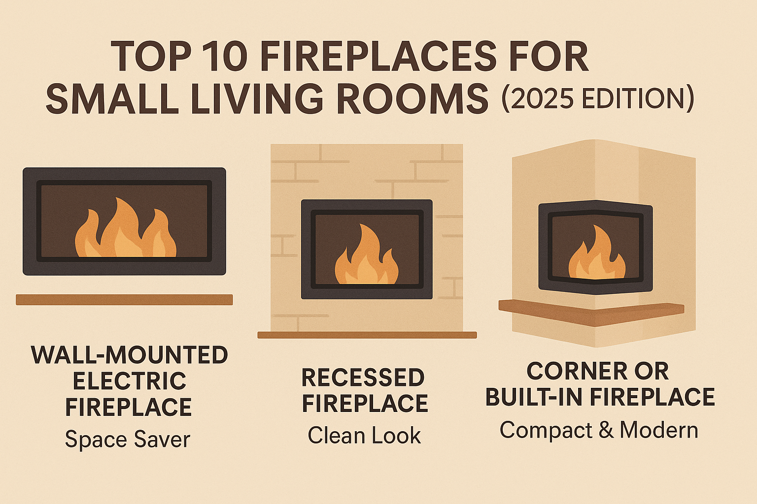 Top 10 Fireplaces for Small Living Rooms (2025 Edition) | Pure Flame Co
