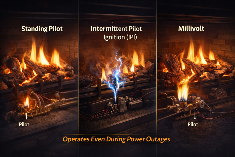 Gas Fireplace Ignition Types Explained: Pilot, IPI, and Millivolt Systems Pure Flame Co