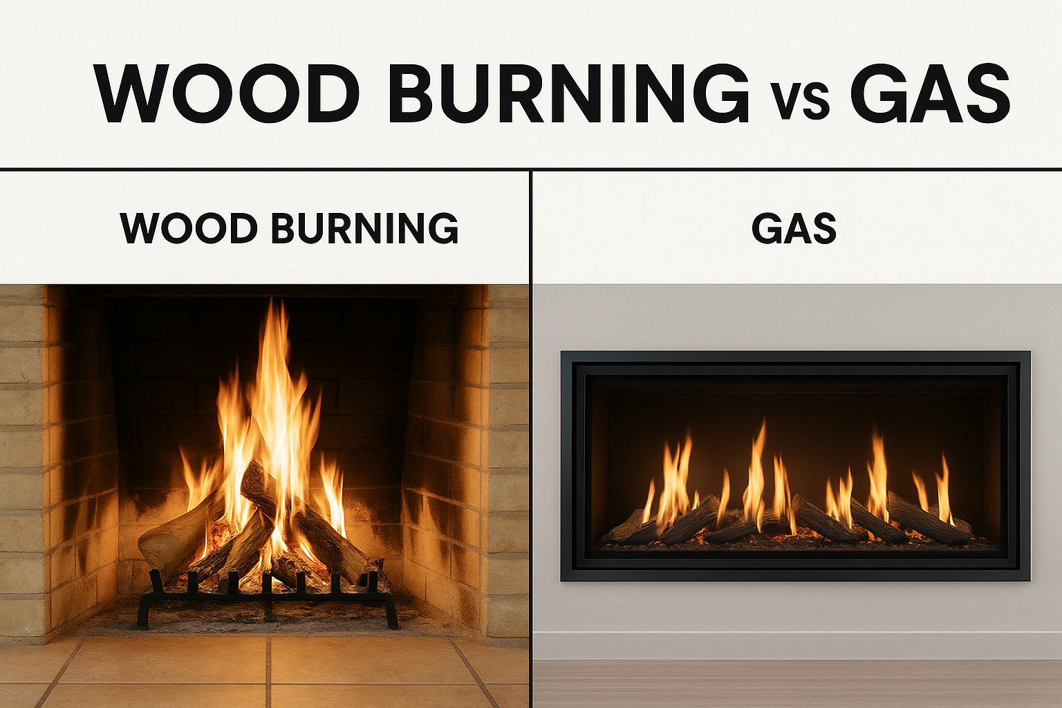 Wood-Burning vs Gas Fireplaces: Which Feels More Real?