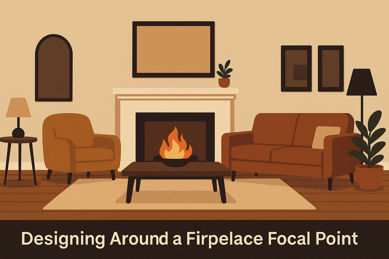 Designing Around a Fireplace Focal Point