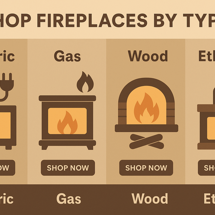 Shop Fireplaces by Type: Electric, Gas, Wood, Ethanol, and more
