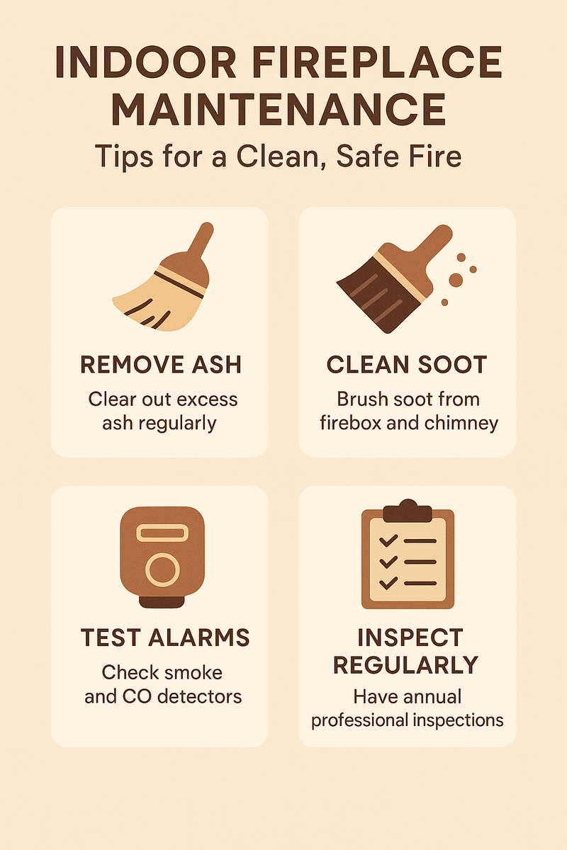 Indoor Fireplace Maintenance Tips for a Clean, Safe Fire