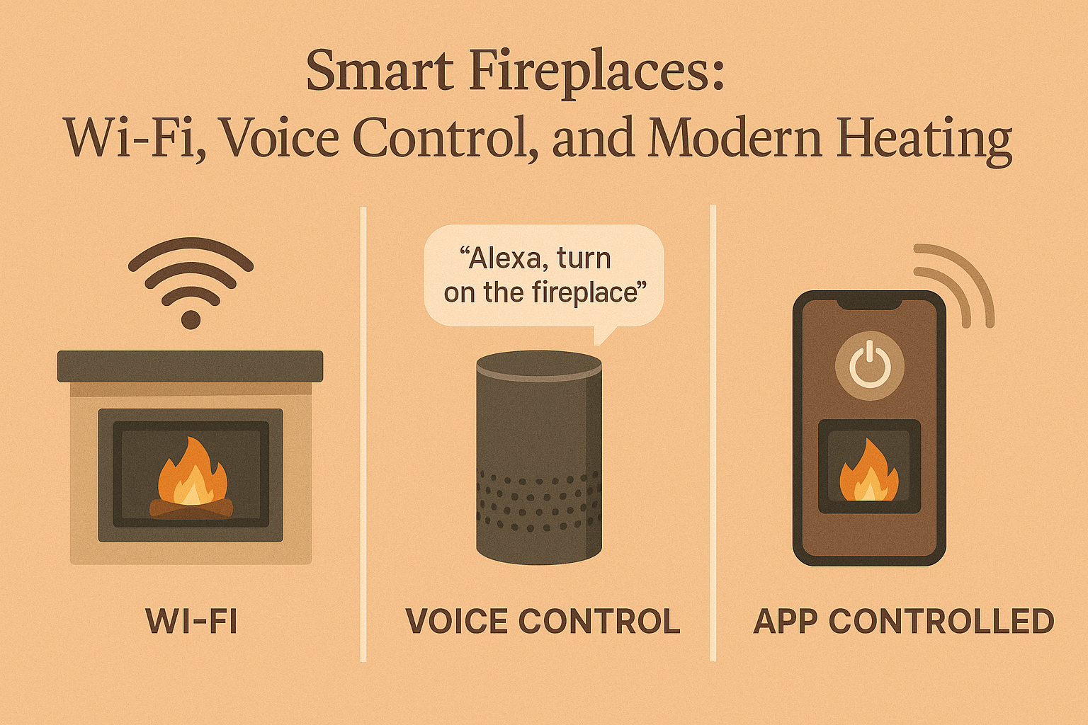 Smart Fireplaces: Wi-Fi, Voice Control, and Modern Heating Tech