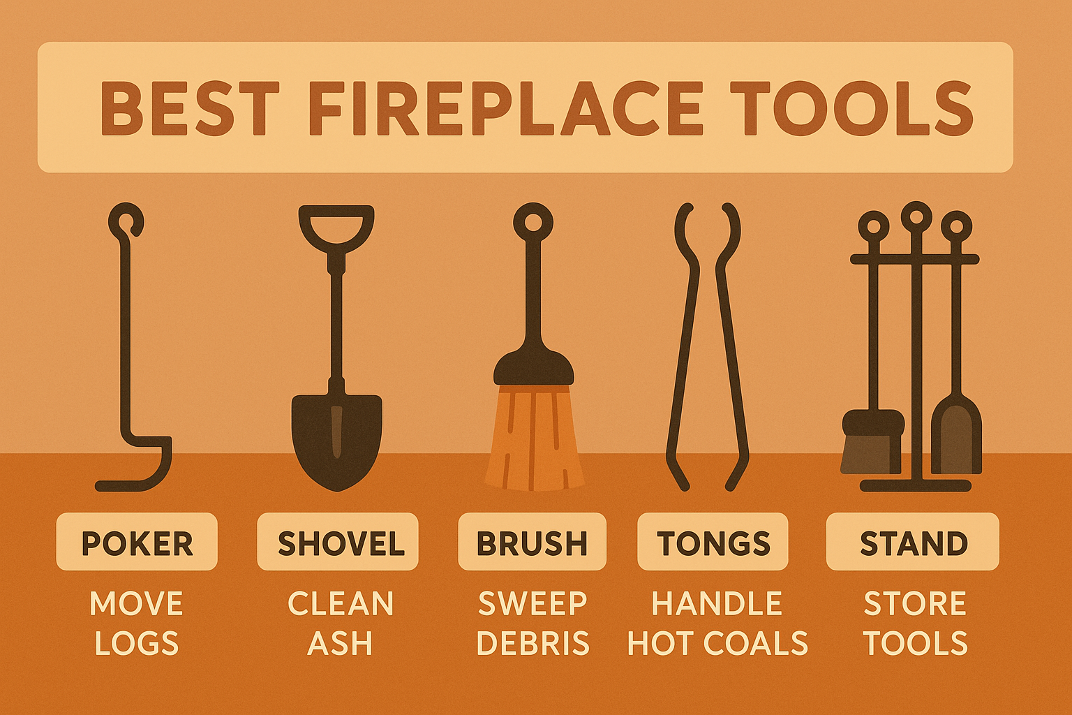 Best Fireplace Tools: What Each Tool Does & How to Use Them