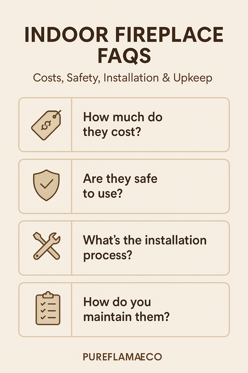 Indoor Fireplace FAQs: Costs, Safety, Installation & Upkeep