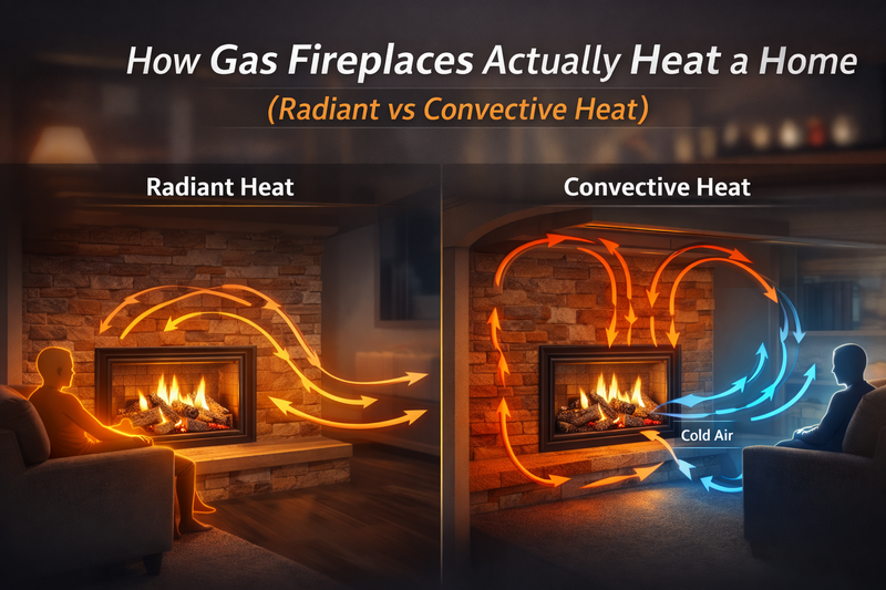 How Gas Fireplaces Actually Heat a Home (Radiant vs Convective Heat) Pure Flame Co