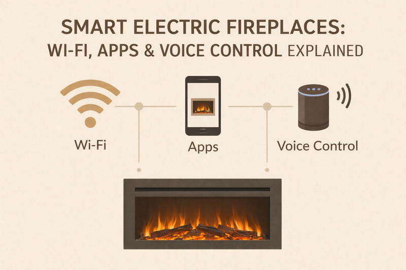 Smart-Electric-Fireplaces-Wi-Fi-Apps-Voice-Control-Explained Pure Flame Co