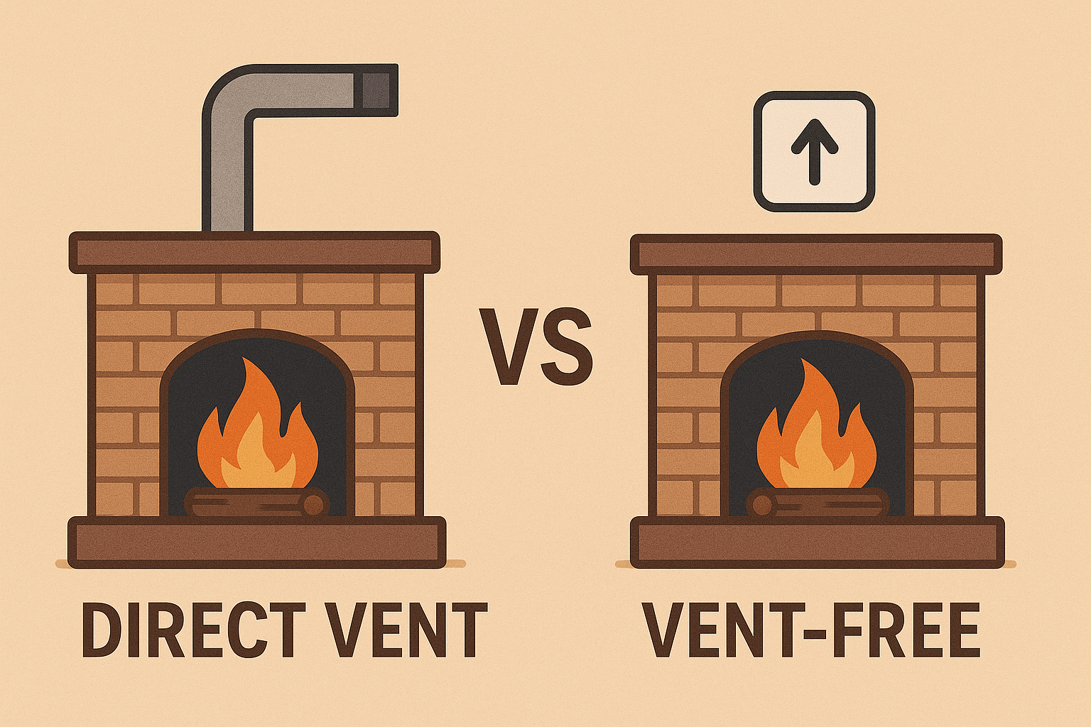 Direct-Vent vs Vent-Free Fireplaces: Pros, Cons & Indoor Air (2025)