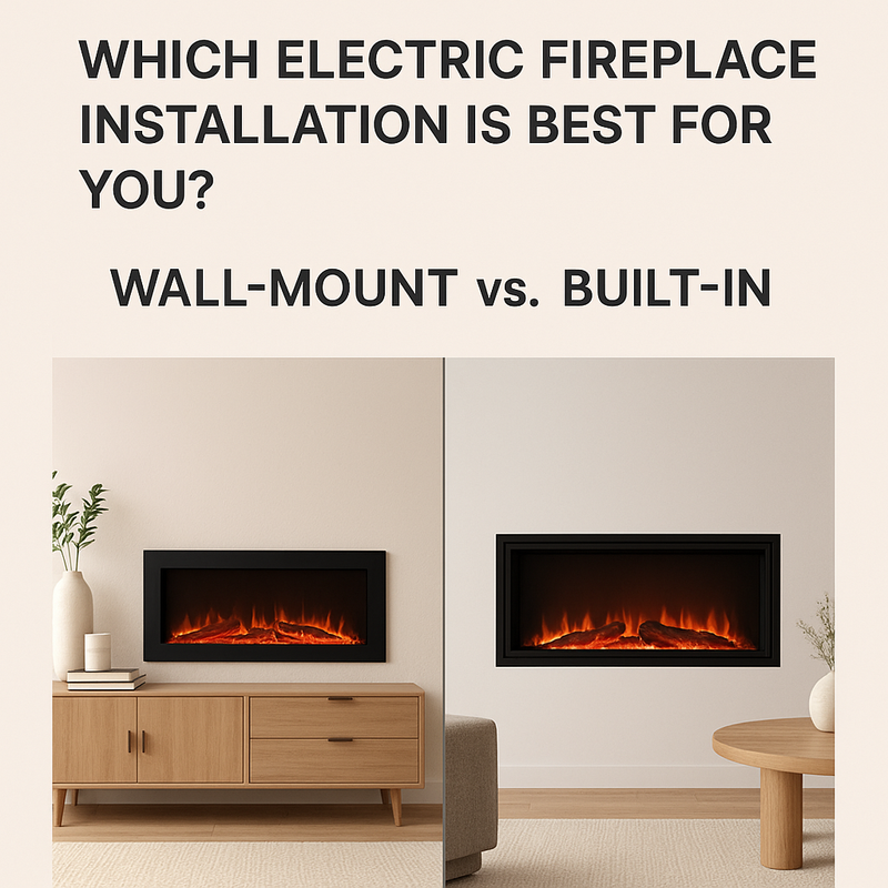 Which Electric Fireplace Installation Is Best for You? Wall-Mount or Built-In
