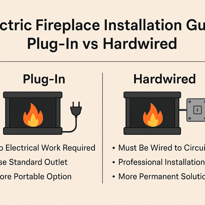 Electric Fireplace Installation Guide: Plug-In vs Hardwired