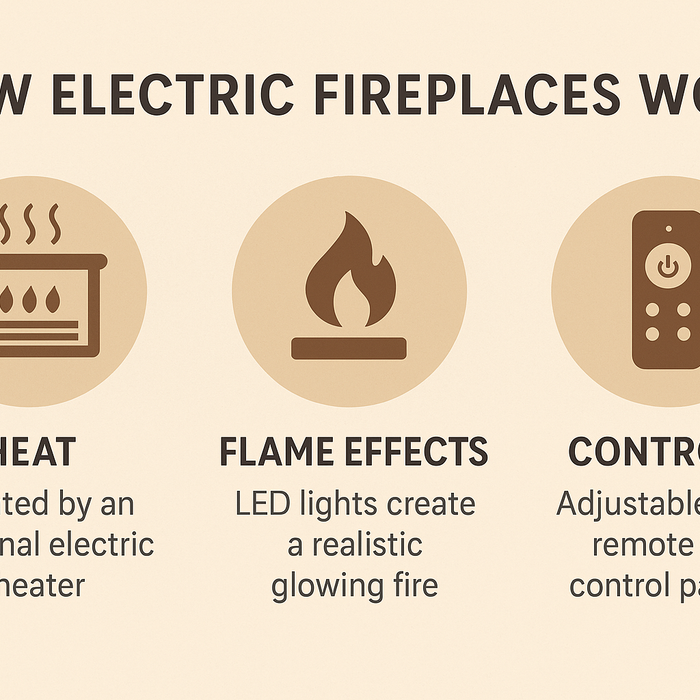 How Electric Fireplaces Work: Heat, Flame Effects & Controls
