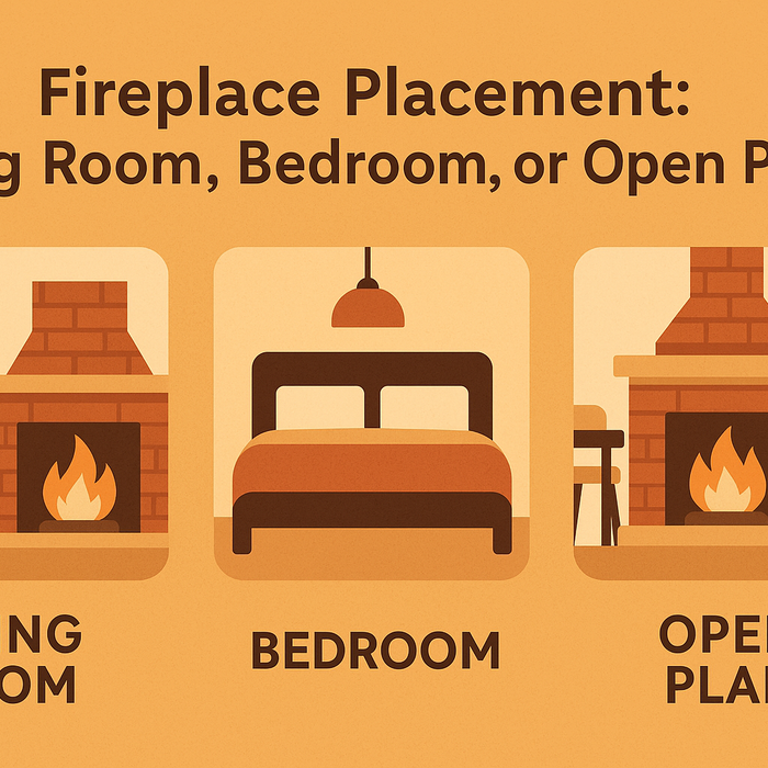 Fireplace Placement Guide – Living Room, Bedroom, Open Plan Layouts