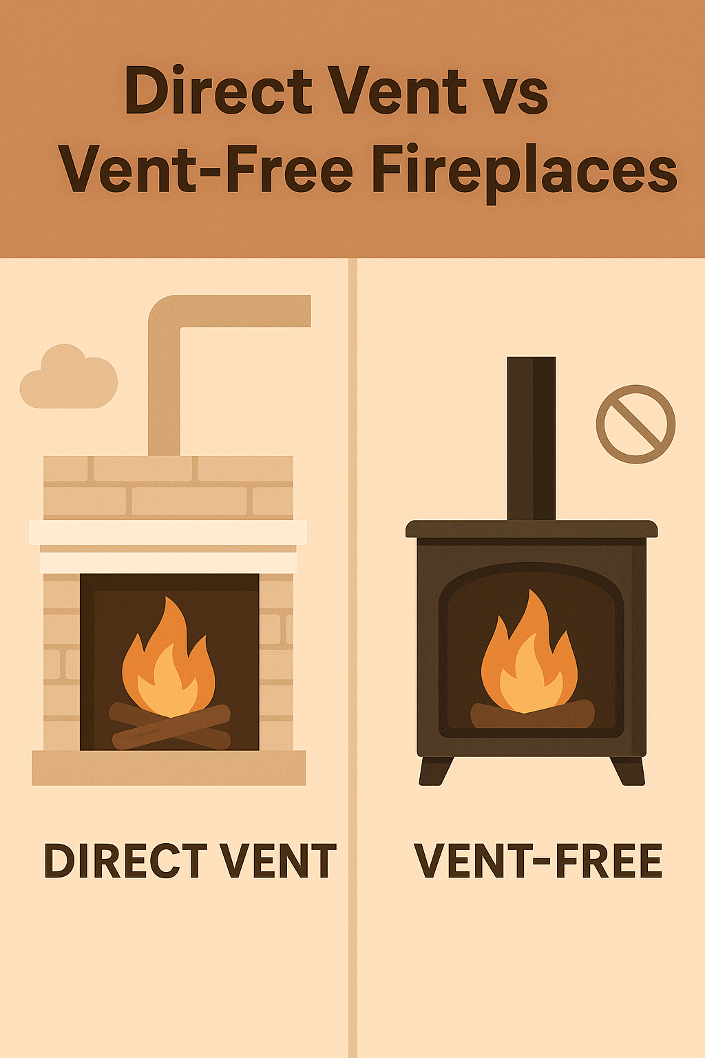 Direct-Vent vs Vent-Free Gas Fireplaces: Safety, Heat & Installation Compared (2025)