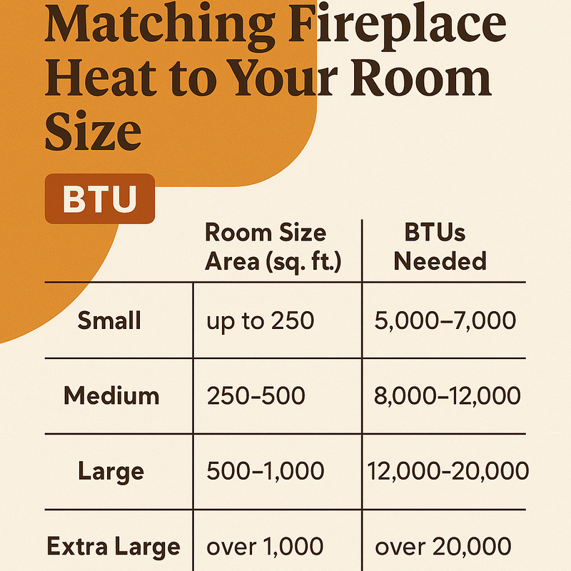 Indoor Fireplace Energy & BTUs: How Much Heat Do You Need?