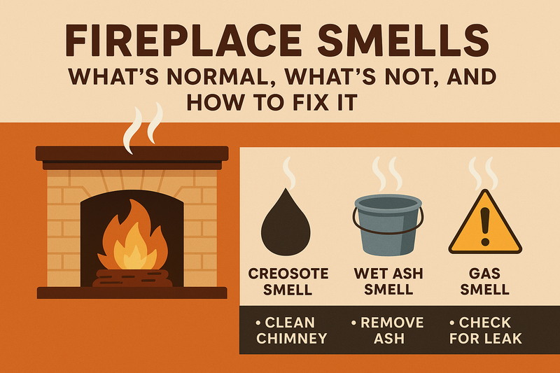 Fireplace Smells: What’s Normal or Not & How to Fix It