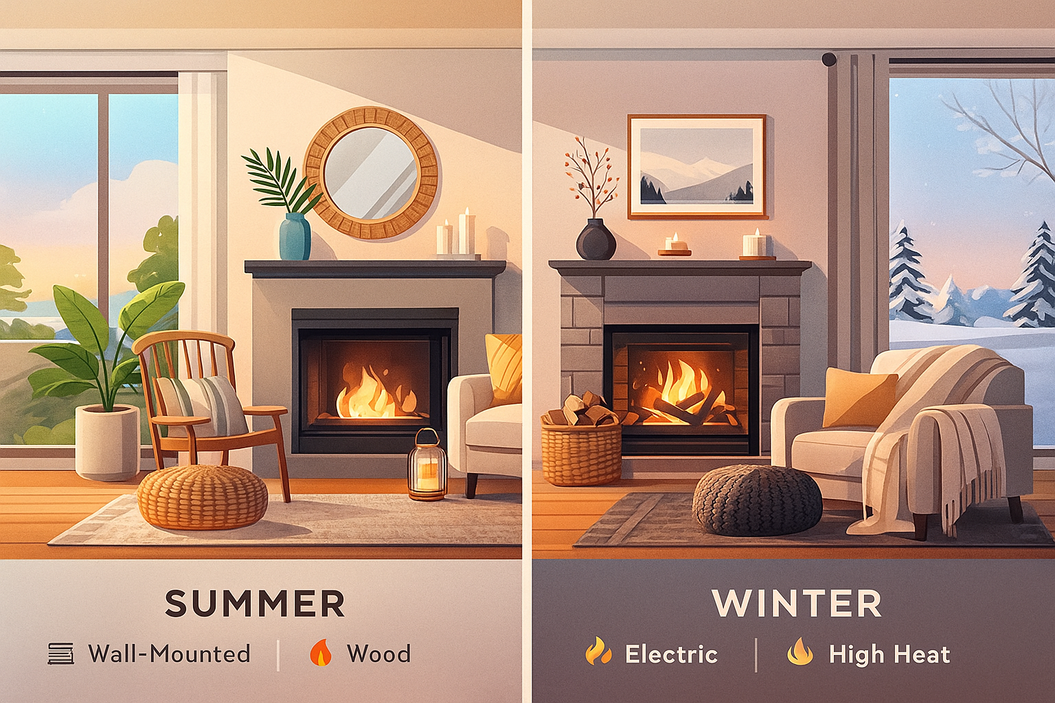 Holiday Vibes: Decorating Around Your Fireplace