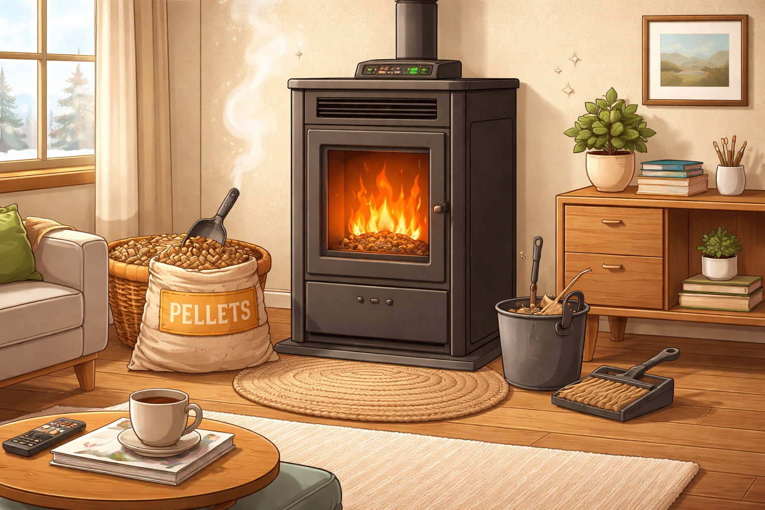 Living With a Pellet Fireplace: Daily Routine & Expectations Pure Flame Co