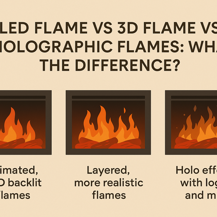 LED Flame vs 3D Flame vs Holographic Flames: What’s the Difference?