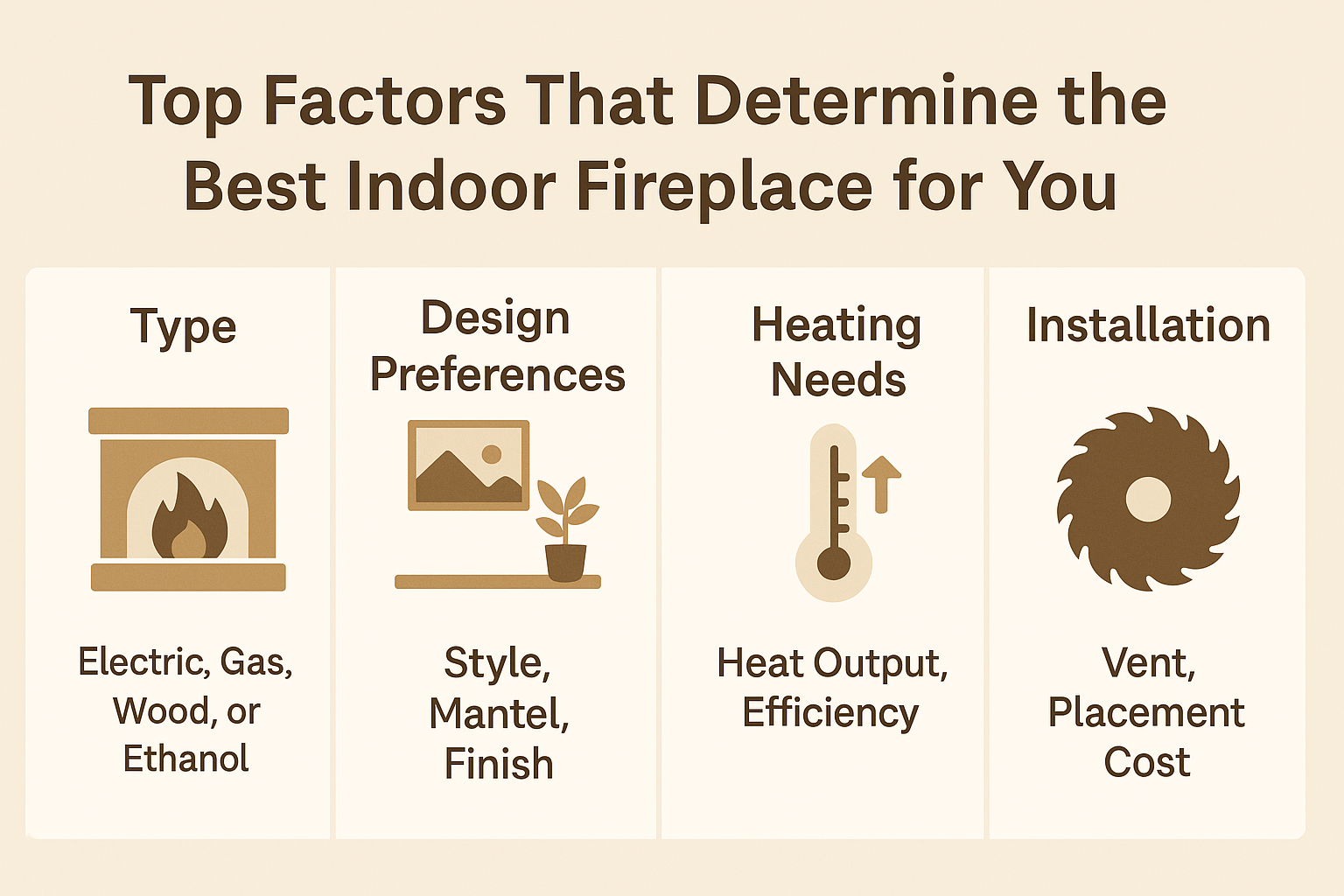 Top Factors That Determine the Best Indoor Fireplace for You