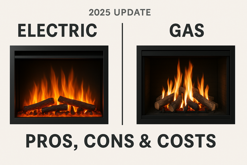 Electric vs Gas Fireplaces: Pros, Cons & Costs (2025 Update)