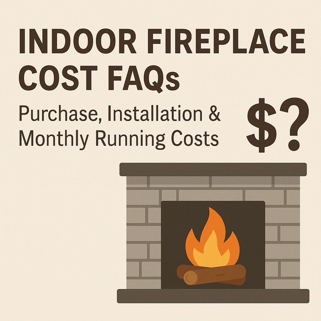 Indoor Fireplace Cost FAQs: Purchase, Installation & Monthly Running Costs