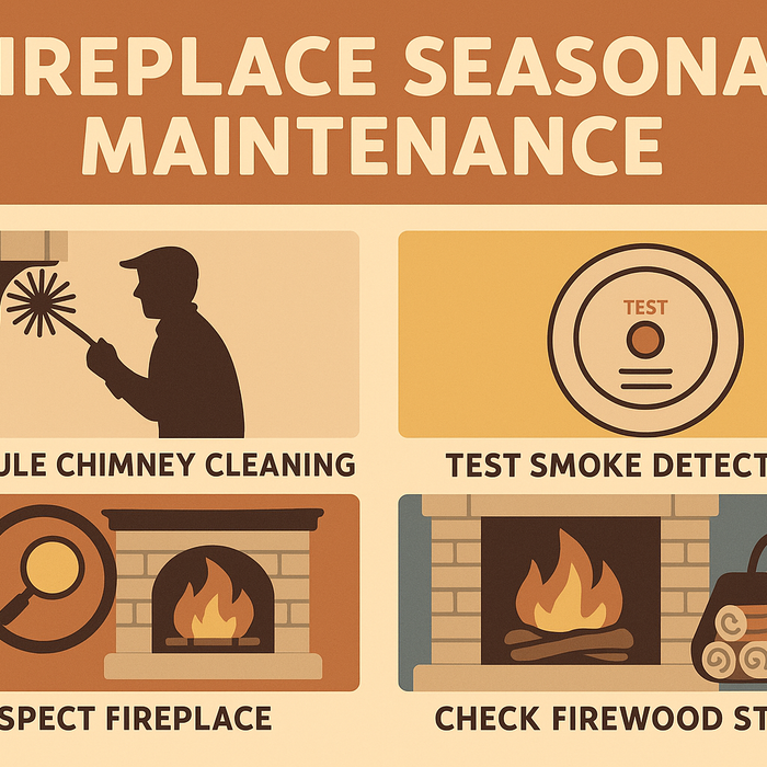 Seasonal Fireplace Maintenance: Annual Checks, Chimney Care & Storage
