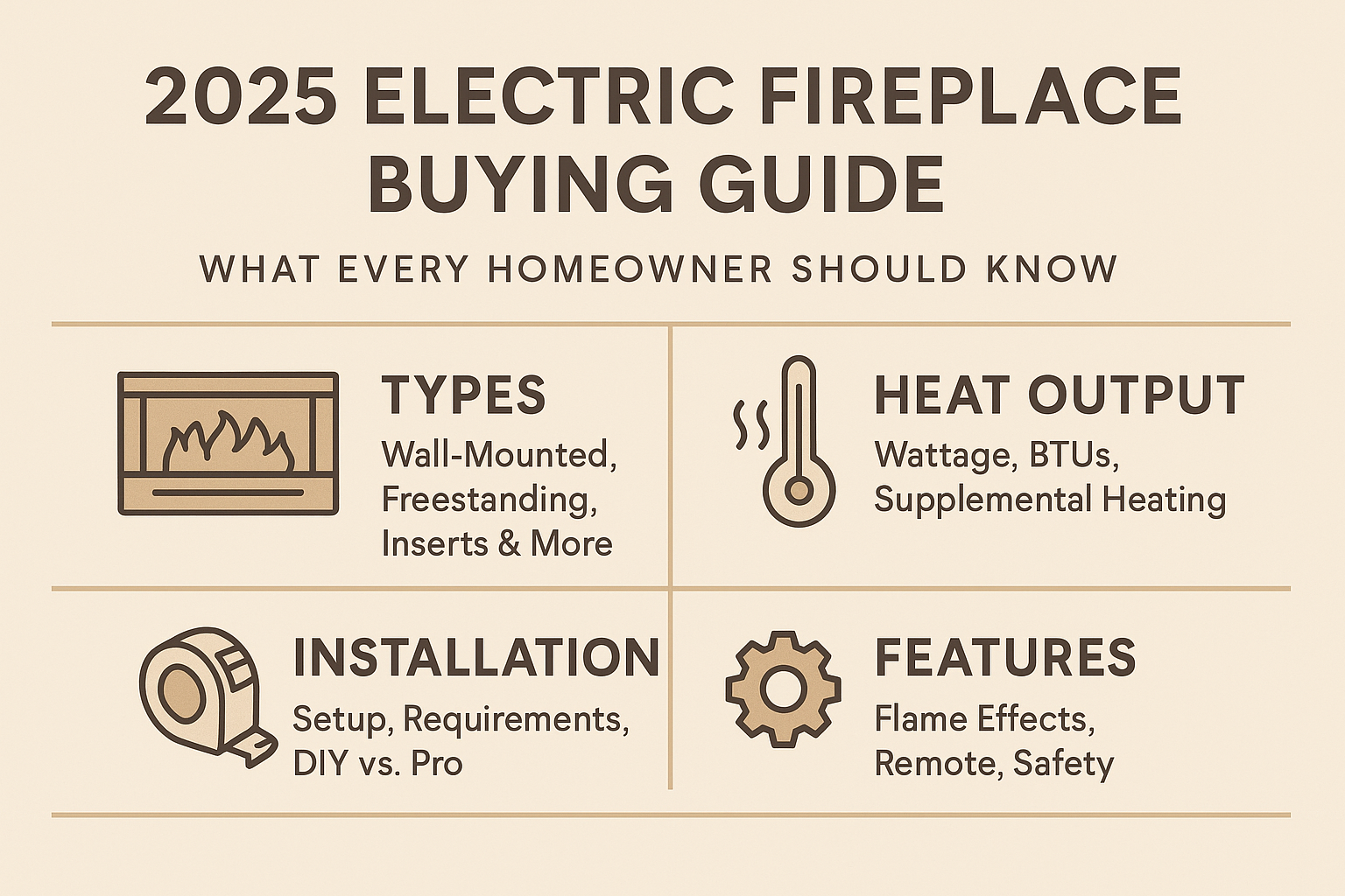 2026 Electric Fireplace Buying Guide: What Every Homeowner Should Know