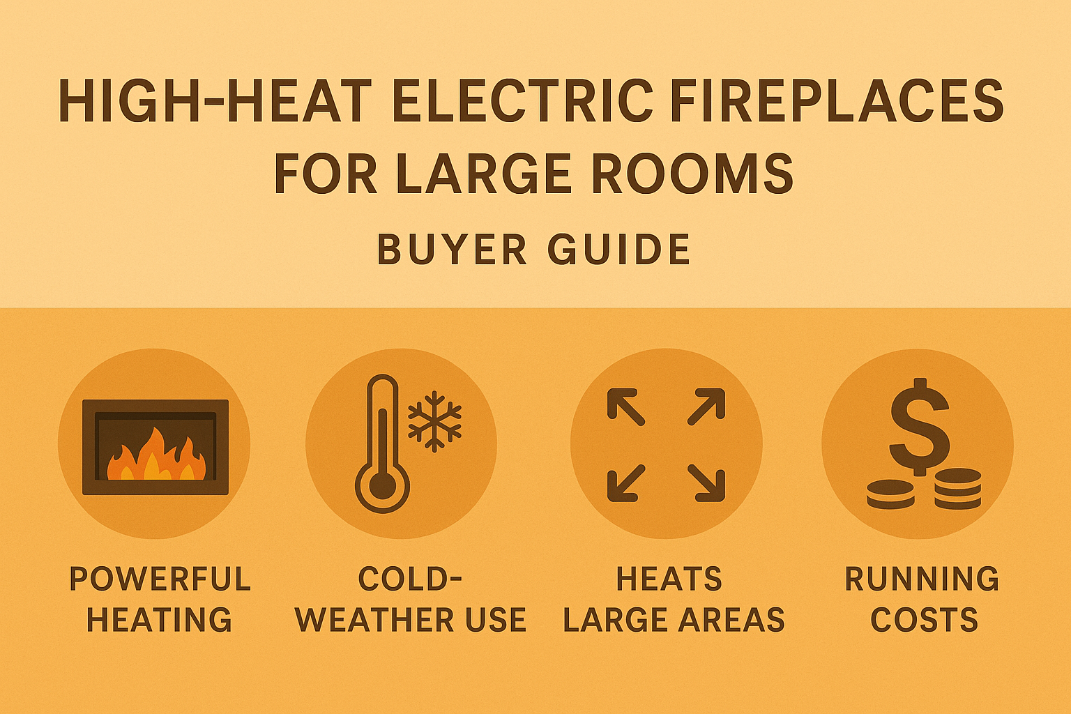 High-Heat Electric Fireplaces for Large Rooms (Buyer Guide)
