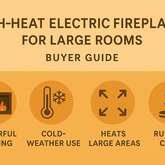 High-Heat Electric Fireplaces for Large Rooms (Buyer Guide)