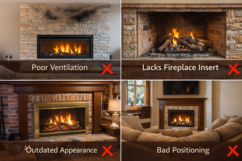 Gas Fireplace Design Mistakes That Ruin Living Room Flow Pure Flame Co