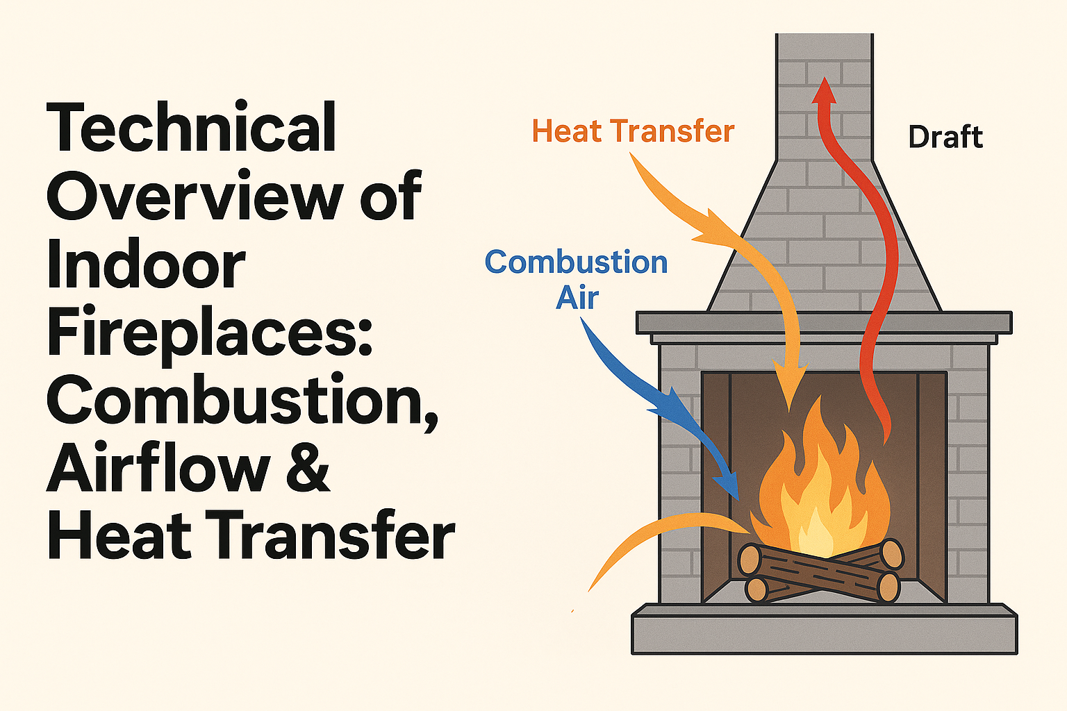 Technical Overview of Indoor Fireplaces: Combustion, Airflow &amp; Heat Transfer