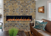Latitude 45" Ultra Slim Built-in Electric Fireplace + Crushed Ice Rocks - Electric Fireplace -  Latitude -  Electric Fireplace -  ZEF45XC