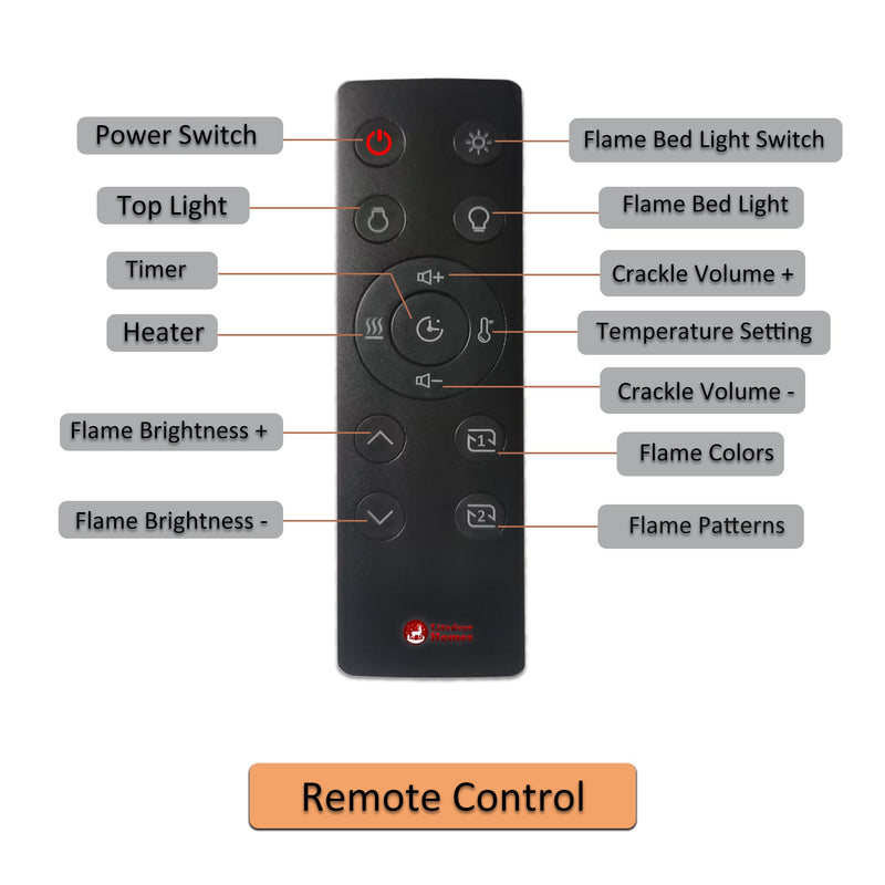 LiteStar ZEF32X Electric Fireplace – 2025 New Model - Electric Fireplace -  LiteStar -  Electric Fireplace -  ZEF32X